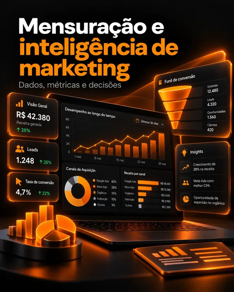 Mensuração e inteligência de marketing — dados, métricas e decisões
