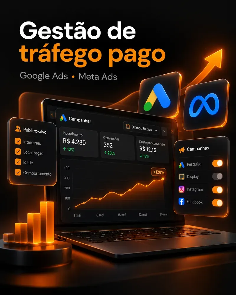 Gestão de tráfego pago — Google Ads e Meta Ads
